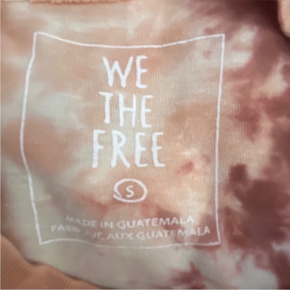 NWOT, Free People, We The Free Rust and Cream Long Sleeve Tee, Size Small - Picture 4 of 7